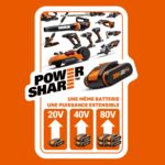 WORX WX108 Akku Bohrschrauber 20V mit 2x2Ah Akkus – Profi-Allrounder für Bohren & Schrauben – Bild 3
