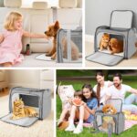 NVIYAM Transporttasche 45x30x30 cm – Faltbar & Atmungsaktiv für Katzen & kleine Hunde – Bild 7