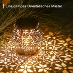 4er Set Orientalische Solarlaterne mit Diamantmuster – IP65 wasserdicht für Garten & Terrasse – Bild 2
