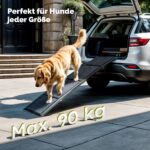CO-Z Hunderampe 170cm klappbar – Gelenkschonender Fahrzeugeinstieg für Hunde bis 90kg – Bild 6