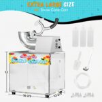 VALONDINO 48L Schneekegel-Maschine – 226,8 kg/h kommerzielle Eismaschine für Events – Bild 2