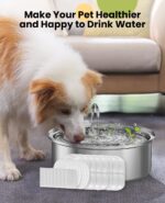 oneisall 8er-Pack Ersatzfilter für 7L Hundebrunnen – Aktivkohle-Filtersystem für Hunde & Katzen – Bild 6
