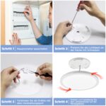 BestLuz LED Deckenlampe Ø30cm 18W 3600LM 6500K – Ultradünne Deckenleuchte IP44 – Bild 8