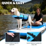 VIVAGLORY Hundeschwimmweste XS Blau – Rettungsweste mit Frontauftrieb & Kopfstütze – Bild 4