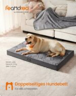 Feandrea Hundebett 120 x 74 cm wasserdicht – orthopädische Hundematte für grosse Hunde – Bild 2