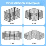 arvioo Welpenauslauf 65 x 80 cm – Formbar mit Tür & Verriegelung für sichere Welpenaufzucht – Bild 8