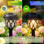 6er-Set SCNNC Solar Gartenleuchten Stehend – Wasserdicht IP44 für Garten & Terrasse – Bild 2