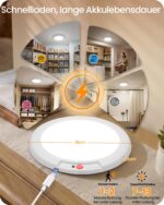 GOEBLESON Wiederaufladbare Sensor-Deckenleuchte mit Fernbedienung – Intelligente LED für Flur & Treppen – Bild 3