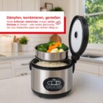 Solis Reiskocher Duo Program 1,2 L – 2in1 Reiskocher & Dampfgarer mit Timer – Bild 4