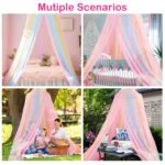 Diealles Shine Betthimmel Regenbogen 60x250x1250 cm – Moskitonetz für Kinderzimmer & Reisen – Bild 3