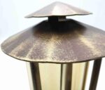 Anosta Grablaterne Bronze 21 cm mit LED-Kerze – Wetterfeste Grableuchte aus Metall – Bild 6
