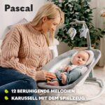 Lionelo Pascal Baby Wippe – 5 Melodien, Vibrationen & 4-fach verstellbar für Neugeborene – Bild 6
