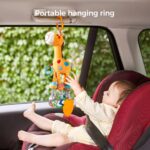 TUMAMA Baby Giraffen-Rassel 35 cm – Hängendes Sensorik-Spielzeug für Kinderwagen & Krippe – Bild 3