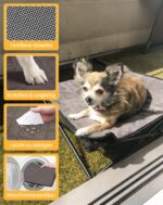 KingCamp Erhöhtes Hundebett Klappbar Grösse S – 2-in-1 Hundeliege mit Mesh & Wintermatte – Bild 6