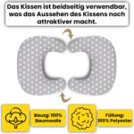 Amilian Stillkissen Klein Halbmond – Ergonomisches Nursing Pillow für unterwegs – Bild 4
