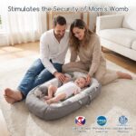 URMYWO Babynestchen 90x50 cm – Handmade Kokon aus 100% Baumwolle für Neugeborene – Bild 6