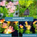 DooYard Solar-Gartenleuchten 2er-Set – Leuchtende Blüten mit verbessertem Solarpanel – Bild 7