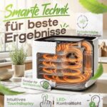 GERBERDING Dörrautomatt 500W mit 5 Edelstahlgittern – Profi-Dehydrator mit 3 Jahren Garantie – Bild 4