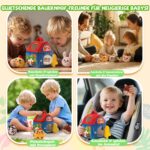 SAIMAND Bauernhof Montessori Spielzeug 6-12 Monate – Sensorisches Motorikspielzeug mit 7 Plüschtieren – Bild 7