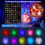 Macchiatto Halloween Projektor 2-in-1 – 20 Muster & 10 Farben mit Fernbedienung – Bild 2