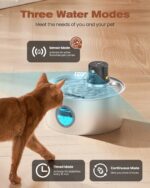 TOONIOOS Katzenbrunnen 3.2L Edelstahl Kabellos – Intelligenter Wasserspender mit Bewegungsmelder & Akku – Bild 5