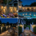 btfarm 4er-Set Solar-Wandleuchten mit 3-Stufen-Helligkeit – IP65 Warmweiß für Garten & Terrasse – Bild 7