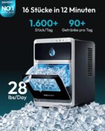 EUHOMY LunaArc™ Eiswürfelmaschine – Premium Crescent-Eis in 12 Minuten – Bild 2