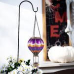 45 cm Heissluftballon Solarlaterne – Halloween Gartendeko mit Flammeneffekt – Bild 7