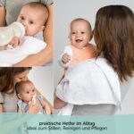 MAKIAN Mullwindeln 6er Pack 80x80 cm – Oeko-TEX® zertifiziert für Babys – Bild 3