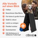 CADOCA® Hunderampe Auto klappbar 156x40cm – Gelenkschonend bis 90kg für alle Hunderassen – Bild 9
