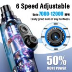 Casfuy N90 Krallenschleifer für Hunde – 6-Gang mit LED & 2000 mAh Akku – Bild 2