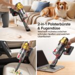 Lubluelu Akkustaubsauger 50kPa – Kabellos mit 50 Min Laufzeit & Smart Display – Bild 6