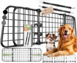 LOVPET® Hundetrenngitter Auto 92–152 cm – Universales Kofferraumgitter mit Sicherheitsgurten