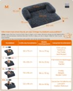 Feandrea FluffyHug Hundebett 80x75 cm mit TPU-Schutz – Plüsch Sofaschutz für mittelgrosse Hunde – Bild 6