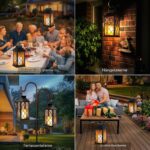 Yowin Solarlaterne 35cm 2er Set – Flammeneffekt LED mit Glasgehäuse für Garten & Balkon – Bild 2