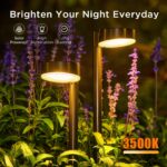 BUCASA Solarleuchten für Außen 8er Set – 12 LED Gartenleuchten mit IP65 Wasserschutz – Bild 4