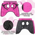 HezzLuv Hundemantel M Wasserdicht mit LED & Geschirr – Winterjacke für kleine Hunde – Bild 3