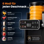 SiroSage Slush Maschine 1,2 L mit Kompressorkühlung – 6 Modi für Slushies, Cocktails & Milchshakes – Bild 7