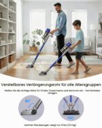 iXlion Kabelloser Stabstaubsauger 45.000 Pa – Leistungsstarker Akku-Staubsauger für Tierhaare – Bild 6