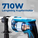 Dong Cheng 710W Schlagbohrmaschine 2-in-1 – Professionelle Bohrleistung mit 45.000 IPM – Bild 2