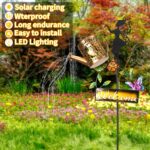 ZKLiLi Solarlampe Giesskanne – Fee Gartenleuchte wasserdicht für Aussen & Dekoration – Bild 5