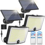 KagoLing 202 LED Solar Wandleuchte mit Bewegungsmelder – IP65 wasserdicht für Garten
