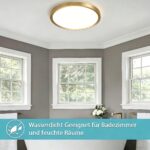 JDONG LED Deckenleuchte Gold Ø30cm – 24W Neutralweiss für alle Räume – Bild 5