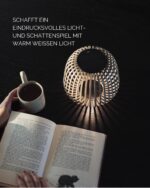 LUUK Studio Solarlampe S Nomad Braun – Dimmbare Solar-Designleuchte mit USB-C & Windlicht-Funktion – Bild 3