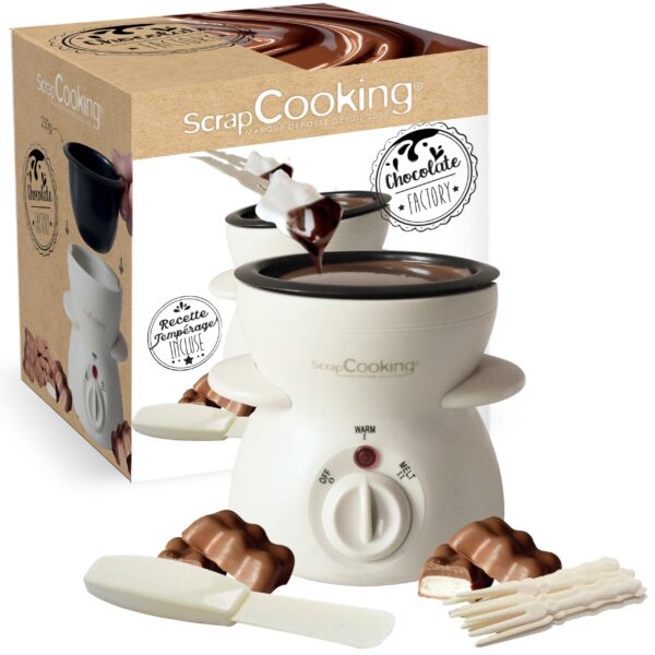 ScrapCooking Chocolate Factory – Elektrisches Schokoladenfondue-Gerät für 2–4 Personen