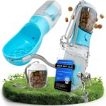 FC-LINE Hundetrinkflasche 600 ml – 3-in-1 Wasserflasche mit Napf & Rücklauffunktion