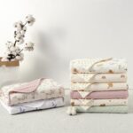CREVENT Bio-Baumwolle Musselin Babydecke 100x100cm – Wärmeschutz für Neugeborene – Bild 7