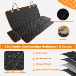 JOEJOY Hundedecke Auto Rückbank 137x120 cm – Wasserdicht & Kratzfest für alle Hunde – Bild 2