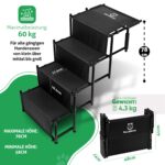 Fellbengel Hundetreppe Auto klappbar mit EASYSTEP – Einstiegshilfe bis 60kg – Bild 2