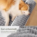 Jolibean Orthopädisches Hundebett 91x61cm – Ergonomisches Plüsch-Bett mit Eierkarton-Schaum – Bild 5